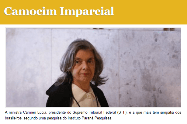 Camocim Imparcial divulga pesquisa nacional realizado pela Paraná Pesquisas sobre os(as) Ministros(as) do STF