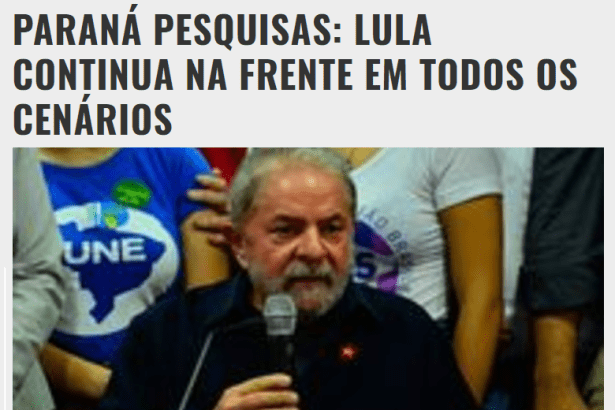 Portal Ceará Notícias divulga pesquisa nacional sobre a sucessão e rejeição dos candidatos a Presidente da República