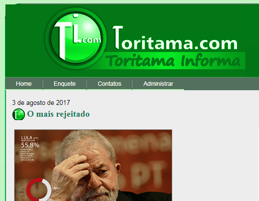 Toritama Informa divulga pesquisa nacional sobre a sucessão e rejeição dos candidatos a Presidente da República