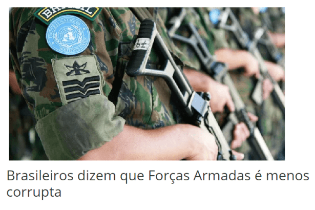 Blog Marcone Ferreira divulga pesquisa nacional realizado pela Paraná Pesquisas com a opinião dos brasileiros sobre as Forças Armadas