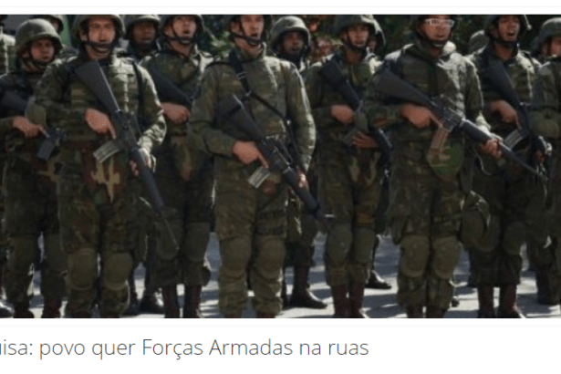 Portal PolitiQuês divulga pesquisa nacional realizado pela Paraná Pesquisas com a opinião dos brasileiros sobre as Forças Armadas