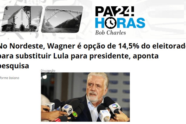 PA 24 Horas - Bob Charles divulga pesquisa nacional sobre quem poderia substituir Lula caso não possa se candidatar