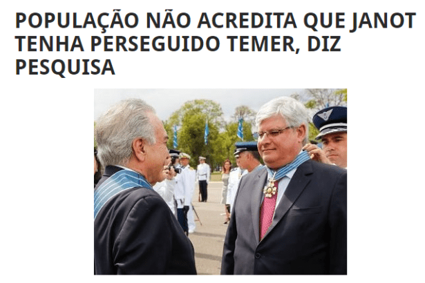 Plural Ipiau divulga pesquisa nacional realizado pela Paraná Pesquisas sobre o Ex-Procurador-Geral da República, Rodrigo Janot
