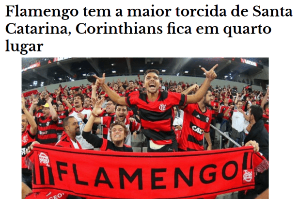 Rio Mafra Mix divulga pesquisa realizado em Santa Catarina sobre a maior torcida de futebol