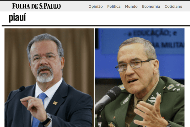 Portal Piaui.folha divulga pesquisa nacional realizado pela Paraná Pesquisas sobre uma intervenção militar provisória no Brasil