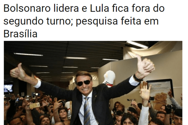 Jornal do País cita em matéria pesquisa realizado pela Paraná Pesquisas