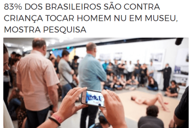 Blog do Erivan Justino divulga pesquisa nacional realizado pela Paraná Pesquisas sobre a exposição no Museu de Arte Moderna de São Paulo