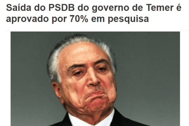Tribuna de Ibicaraí divulga pesquisa nacional realizada pela Paraná Pesquisas sobre avaliação da participação do PSDB no Governo