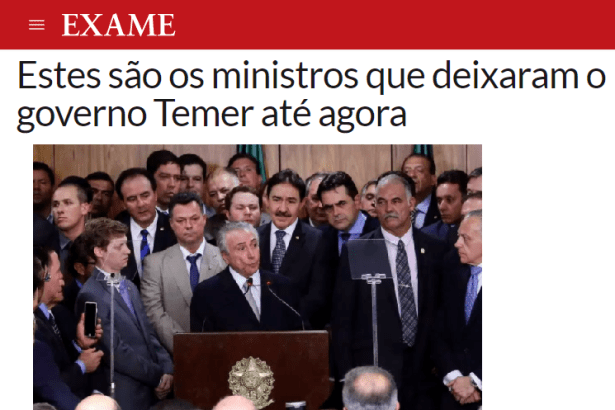 Revista Exame divulga pesquisa nacional realizada pela Paraná Pesquisas sobre avaliação da participação do PSDB no Governo