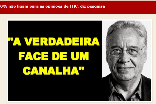 Contexto Livre divulga pesquisa realizada pela Paraná Pesquisas sobre avaliação do ex-Presidente Fernando Henrique Cardoso