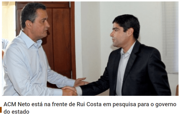 Burburinho News divulga pesquisa realizada no Estado da Bahia sobre a disputa eleitoral para Governador do Estado