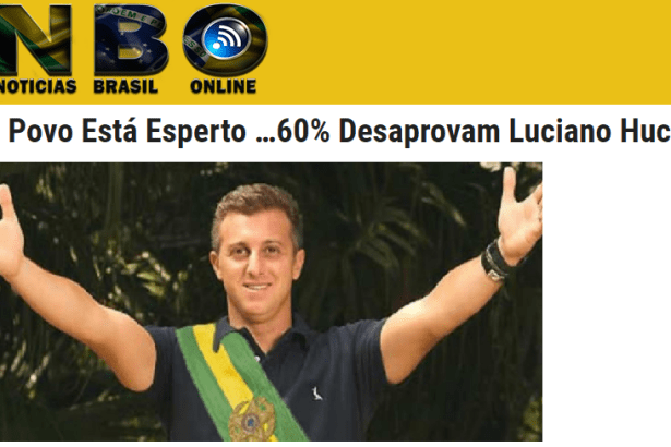 NBO - Notícias Brasil Online divulga pesquisa nacional sobre uma possível candidatura do apresentador Luciano Huck