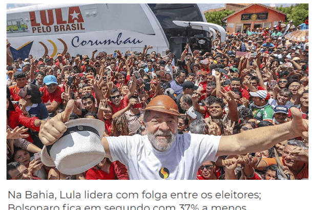 Painel Político divulga pesquisa realizada no Estado da Bahia sobre a disputa eleitoral para Presidente do Brasil