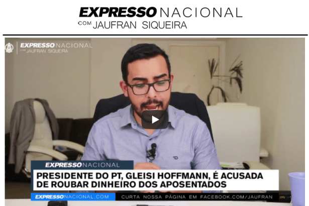Portal Expresso Nacional cita o Instituto Paraná Pesquisas em matéria