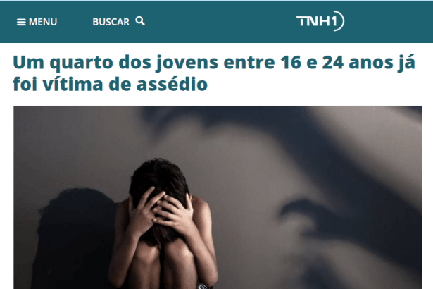 Portal de Notícias TNH1 divulga pesquisa nacional realizado pela Paraná Pesquisas sobre vítimas de assédio sexual