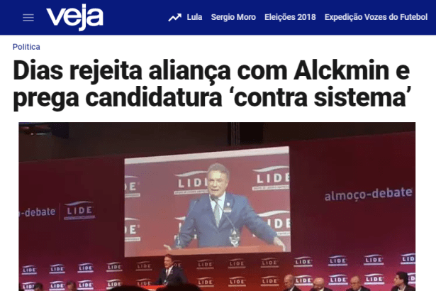Veja.com - Guilherme Venaglia cita em matéria pesquisa realizada pelo Instituto Paraná de Pesquisas