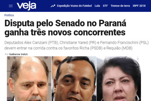 Veja.com - Paraná - Guilherme Voitch divulga entrevista realizada com o Diretor do Instituto Paraná de Pesquisas