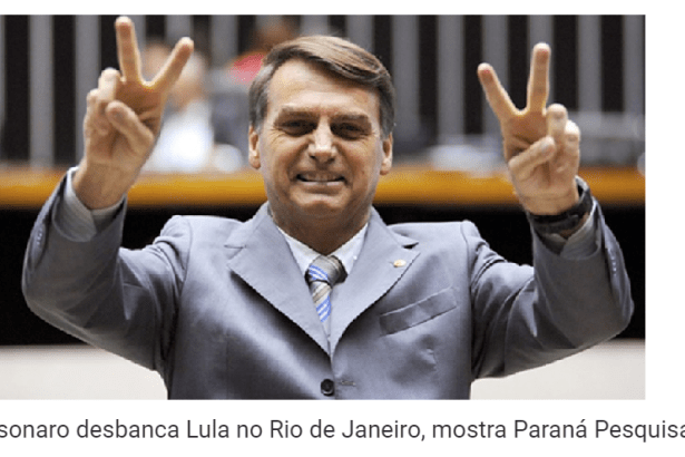 Tribuna do Amazonas divulga pesquisa realizada no Estado do Rio de Janeiro sobre a disputa eleitoral para Presidente do Brasil