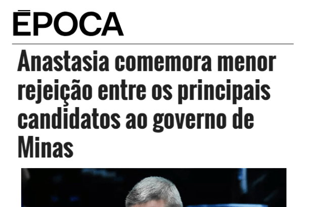 Revista Época - Expresso divulga pesquisa realizado pela Paraná Pesquisas no Estado de Minas Gerais