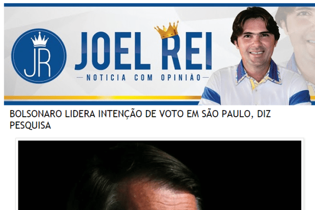 Portal Joel Rei cita em matéria pesquisa realizada pela Paraná Pesquisas