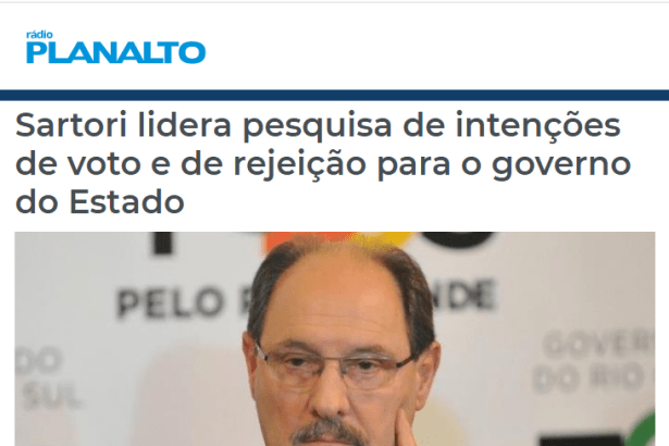 Rádio Planalto divulga pesquisa realizada no Estado do Rio Grande do Sul sobre a disputa eleitoral para Governador