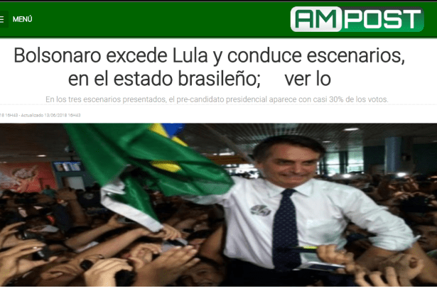 Portal AM Post divulga pesquisa realizada no Estado do Rio Grande do Sul sobre a disputa eleitoral para Presidente do Brasil