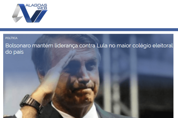 Portal Alagoas Web divulga pesquisa realizada no Estado de São Paulo sobre a disputa eleitoral para Presidente do Brasil