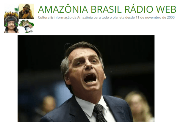 Amazônia Brasil Rádio Web - Chico Terra cita em matéria pesquisa realizada pela Paraná Pesquisas
