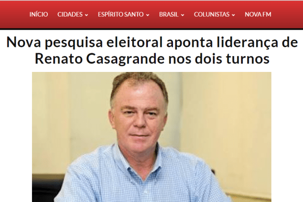 Portal GN1 cita o Instituto Paraná Pesquisas em matéria