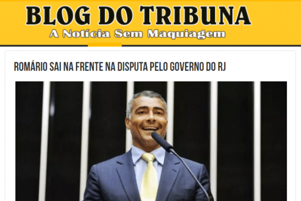 Blog do Tribuna divulga pesquisa realizada no Estado do Rio de Janeiro sobre a disputa eleitoral para Governador