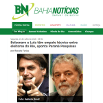Bahia Notícias divulga pesquisa realizada no Estado do Rio de Janeiro sobre a disputa eleitoral para Presidente do Brasil