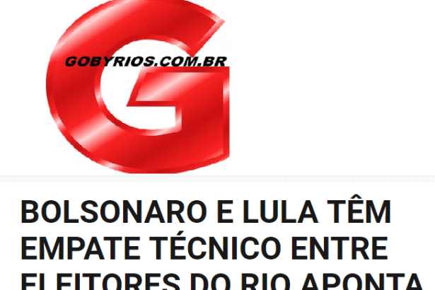 Goby Rios divulga pesquisa realizada no Estado do Rio de Janeiro sobre a disputa eleitoral para Presidente do Brasil