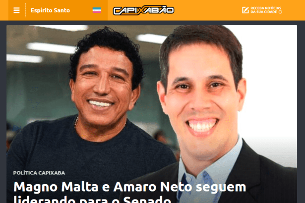 Portal Capixabão divulga pesquisa realizada no Estado do Espírito Santo sobre a disputa eleitoral para Senador