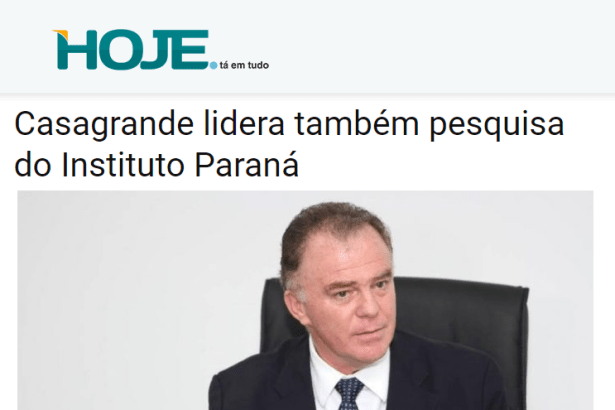 Portal Hoje ES Notícias divulga pesquisa realizada no Estado do Espírito Santo sobre a disputa eleitoral para Governador