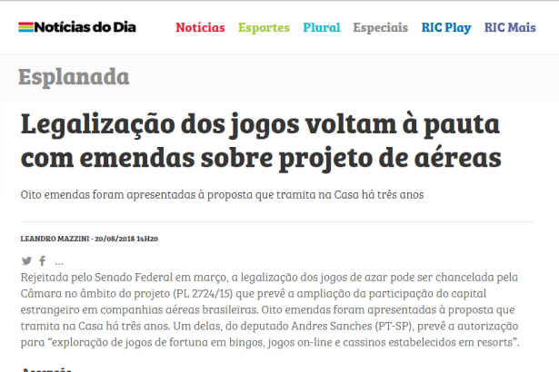 Notícias do Dia cita pesquisa nacional realizada pela Paraná Pesquisas
