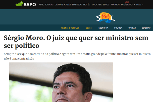 Portal Sol - Sapo cita pesquisa realizado pela Paraná Pesquisas