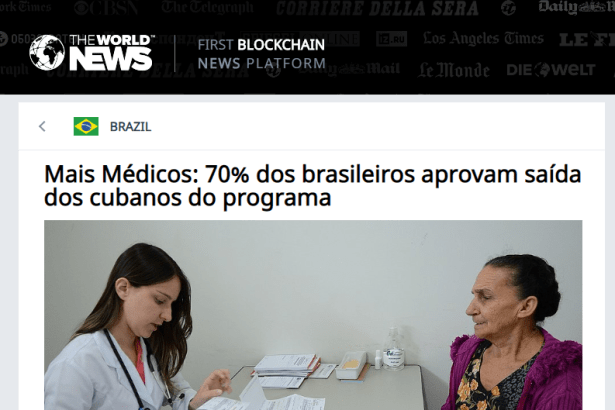 The World News - Brazil divulga pesquisa nacional sobre a saída dos(as) médicos(as) cubanos(as) do Brasil