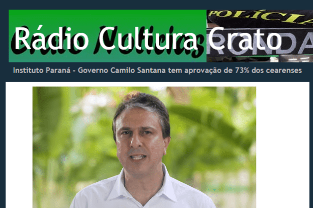 Rádio Cultura Crato divulga pesquisa realizado pela Paraná Pesquisas sobre a administração do Governador do Ceará, Camilo Santana