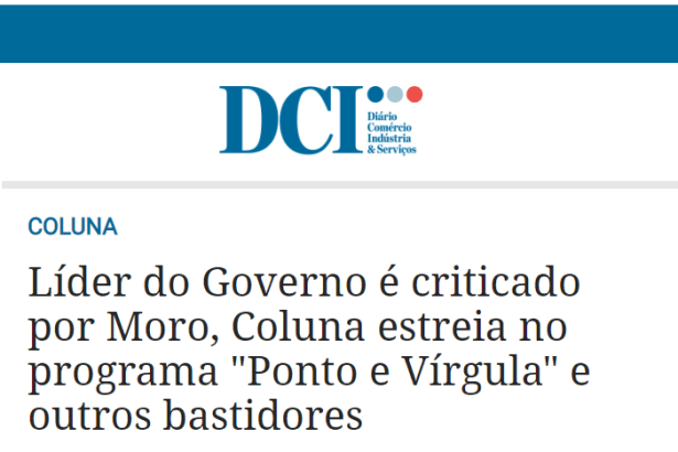 Portal DCI - Coluna Esplanada cita pesquisa realizado pela Paraná Pesquisas
