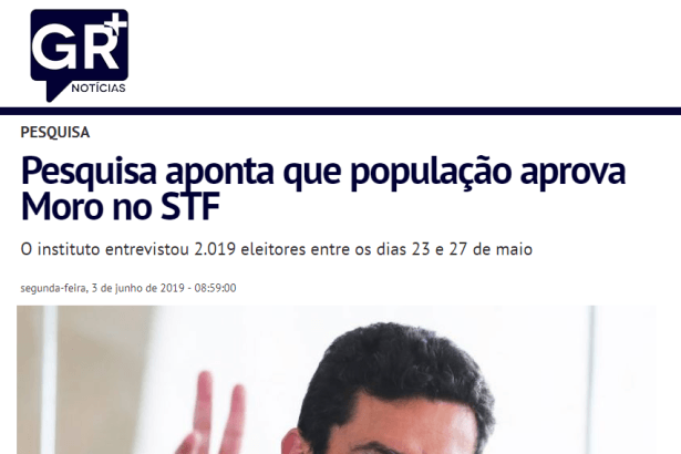 Portal GMais Notícias divulga pesquisa realizada pela Paraná Pesquisas