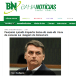 Bahia Notícias divulga pesquisa nacional realizada pela Paraná Pesquisas sobre a cocaína transportado no avião da Força Aérea Brasileira
