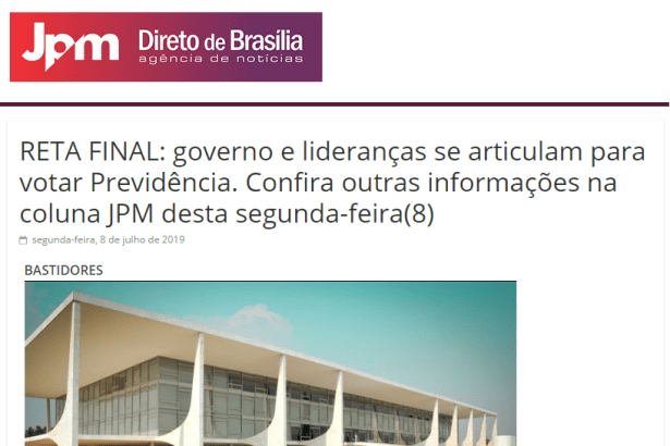 Direto de Brasília divulga pesquisa nacional realizada pela Paraná Pesquisas