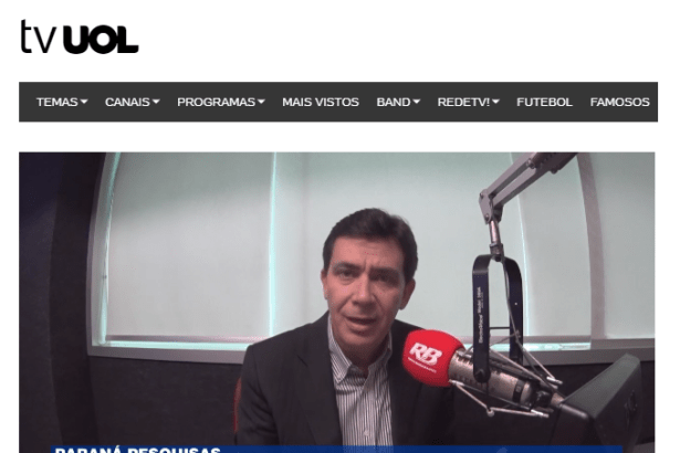 Band Campinas - TV UOL divulga pesquisa nacional realizado pela Paraná Pesquisas sobre a Nomeação de Eduardo Bolsonaro como Embaixador