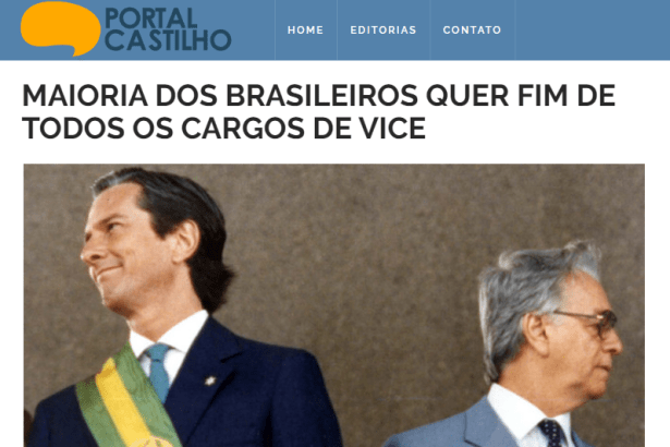 Portal Castilho divulga pesquisa nacional realizada pela Paraná Pesquisas