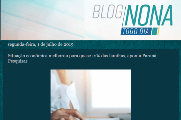 Blog Nona Todo dia divulga pesquisa nacional realizada pela Paraná Pesquisas