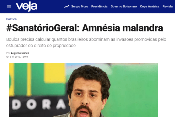 Veja.com - Coluna Augusto Nunes cita pesquisa realizado pela Paraná Pesquisas