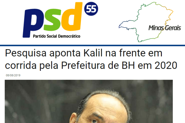 Portal PSD - MG divulga pesquisa realizada pela Paraná Pesquisas