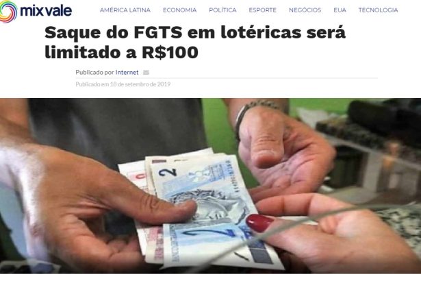 Mix Vale divulga pesquisa Nacional realizada pela Paraná Pesquisas com o conhecimento sobre o funcionamento do FGTS