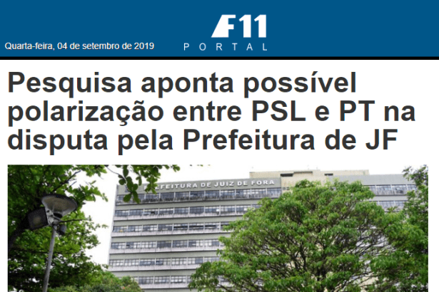 Portal F11 divulga pesquisa realizada pela Paraná Pesquisas