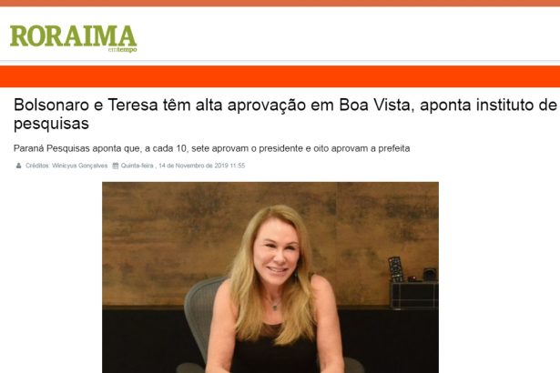 Roraima em Tempo divulga pesquisa realizada no Município de Boa Vista sobre a situação eleitoral para as eleições Municipais de 2020
